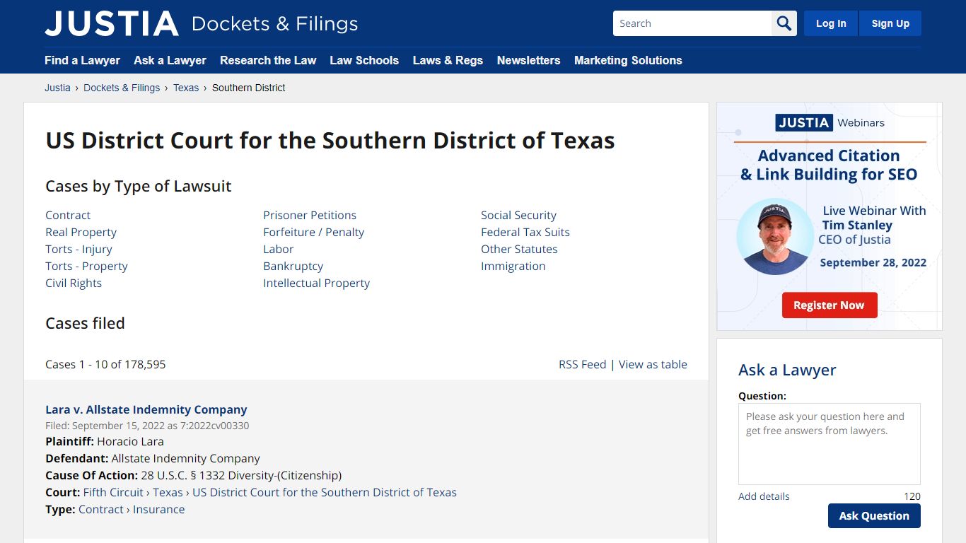 US District Court for the Southern District of Texas